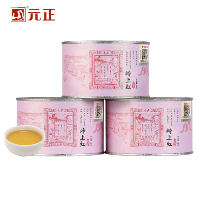 [元正]岭上红 特级 红茶浓香型大叶种正宗武夷红茶罐装茶票系列送礼 3罐 1罐/50g