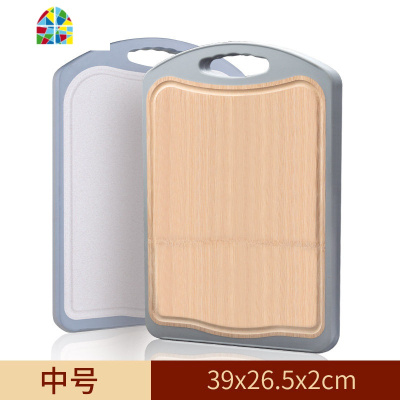 封后小麦砧板整竹切菜板子家用刀板厨房擀面板占案板粘板加厚菜 [加厚款4-6人家庭]乌檀木大号(42.5x30.5x2