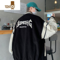 YANXU灯芯绒外套男冬感痞帅炸街刺绣夹克休闲潮牌美式复古衣服