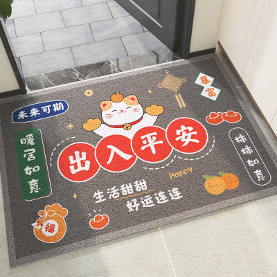 地垫入户门垫丝圈进门脚垫新款出入平安门口蹭土垫子家用玄关地毯