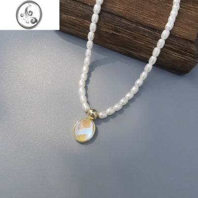 JiMi轻奢小众珍珠项链女2022年新款锁骨链网红颈链高级感毛衣链