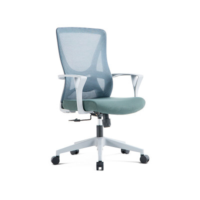 锦北 办公椅子电脑椅职员培训会议人体工学椅家用书房学习椅电竞椅灰色基础款