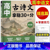 语文 [正版]2025新版高中古诗文拿稳30+分提高篇高中语文文言文知识技巧答题方法重点词句文学常识讲练结合高一高二高三