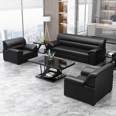 绵冠办公沙发午休会客办公室沙发茶几组合简约现代商务接待