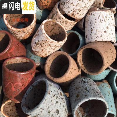 三维工匠炻陶经典款多肉植物花盆小直筒奶酪桃蛋盆 量大可联系客服一物一拍 中花盆容器
