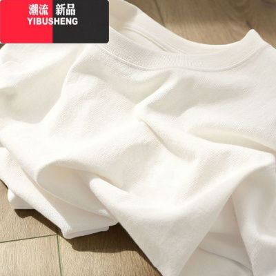 YIBUSHENG小熊猫新中式国潮风2024新款短袖t恤女季半袖洋气女装上衣