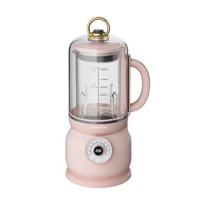 大宇(DAEWOO)破壁机低音豆浆机迷你全自动免手洗搅拌机营养调理机家用FP02樱花粉