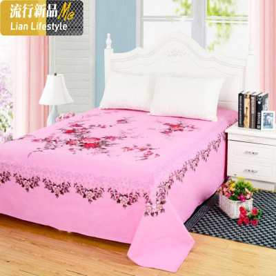 棉斜纹加厚怀旧老式传统粗布磨毛床单1.5米2.0米2.5米花蕾 三维工匠