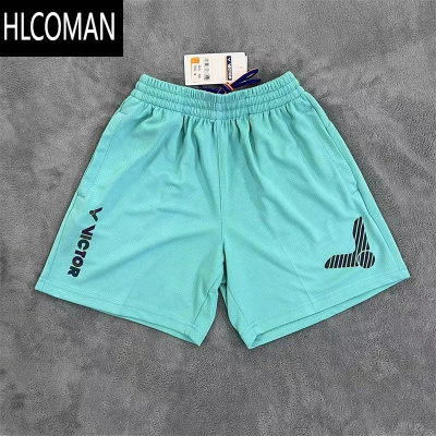 HLCOMAN2025新款威克多胜利羽毛球短裤运动裤夏季透气速干男女款五分短裤