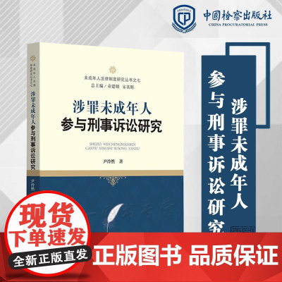 正版 涉罪未成年人参与刑事诉讼研究 尹泠然 著 中国检察出版社 9787510227714