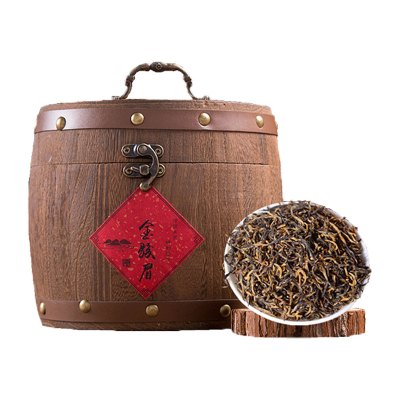 源御露(Yuan Yu Lu)金骏眉红茶武夷浓香型新茶蜜香型金骏眉精美小木桶装500g