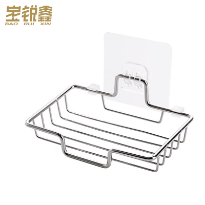 宝锐鑫 不锈钢免打孔皂架 沥水挂式 个