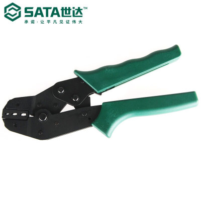 世达(SATA)压接钳电工7.5英寸精密绝缘端子压接钳7.5