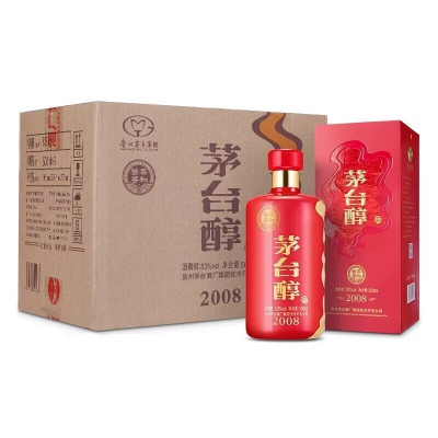茅台(MOUTAI)集团 茅台醇2008 53度酱香型白酒500ml*6瓶 整箱装