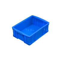 翌嘉YJ4120604 蓝色塑料周转箱大号工业胶箱 430*310*150