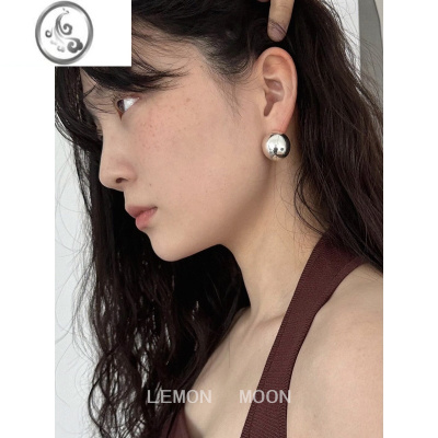 JiMi自带气场 高级感金属圆球无耳洞耳夹耳钉女ins冷淡风小众时髦耳饰