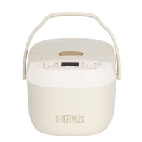 膳魔師电饭煲3L按键操作简单高效易洁涂层香槟金EHA-4130A-CG