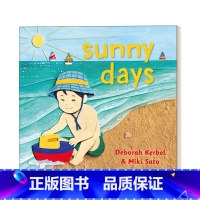 天气日系列2 晴天 [正版]在秋天的中间 英文原版 In the Middle of Fall 纸板书 季节天气主题绘本