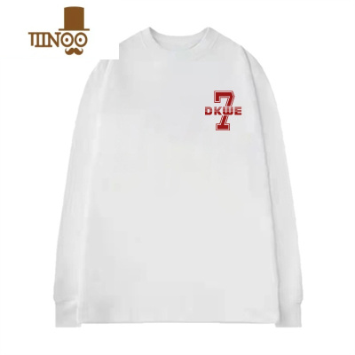 YANXUhiphop美式小领口长袖T恤卫衣男ins潮牌嘻哈街头打底衫上衣服