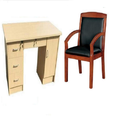 心业1.6米免漆饰面办公桌皮面斜扶手椅XY-MBGZY16办公桌椅套装 此产品单件不出售批量请联系客服