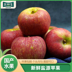 [苏鲜生]四川凉山盐源丑苹果 净重3斤 中果 单果70-75mm 箱装 当季 新鲜水果