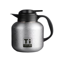 焖大师冰晶纹纯钛保温茶壶M1400T商务办公温显保温老白茶壶