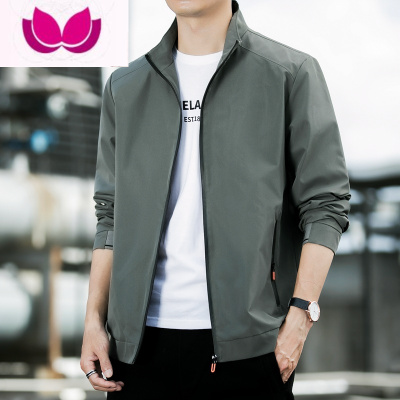 七斓2023新款春季外套男潮流帅气时尚休闲夹克上衣立领棒球服拉链