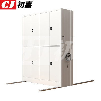 初嘉(CJ)手摇密集架移动档案柜钢制轨道密集柜 一列2组