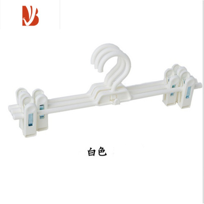 三维工匠裤架家用强力多可伸缩塑料裤夹多层叠加夹裤子夹子可伸缩内衣