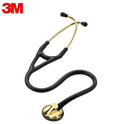 3M听诊器Littmann大师级心脏专科单面成人儿童听诊器医生专用2175限定黑金版