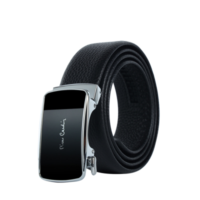皮尔卡丹黑色男式自动扣皮带J7A804Z-341101A 115cm