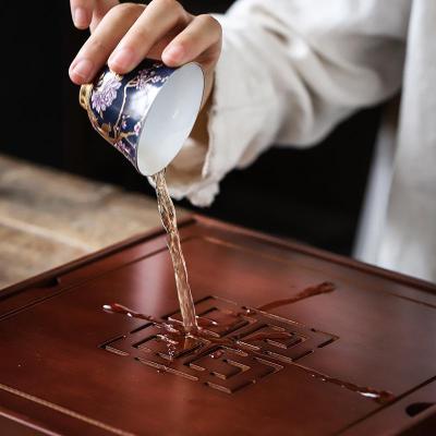 家柏饰(CORATED)茶具礼盒装陶瓷珐琅彩功夫茶小套中式家用储水式干泡盘20000