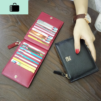 新款卡包女多卡位皮超薄精致高档钱包一体简约小巧ins潮大容量NEW LAKE