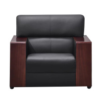 DXBG办公沙发简约现代沙发商务接待会客二层牛皮单人位