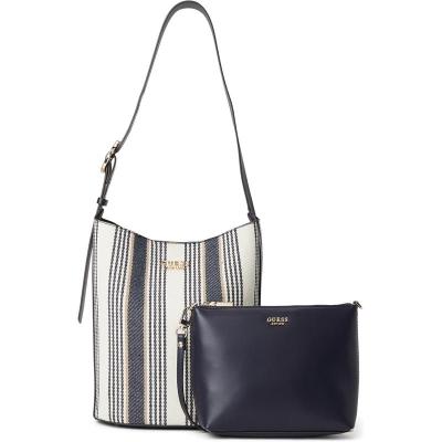 GUESS女士大容量水桶型单肩斜挎包时尚百搭配饰日常通勤手提包