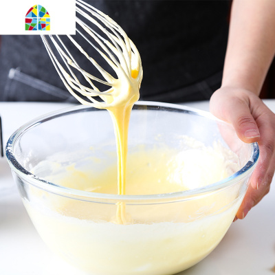 304不锈钢手动打蛋器 家用打发鸡蛋奶油小型搅拌棒烘焙工具蛋抽 FENGHOU [10英寸]27.5cm打蛋器