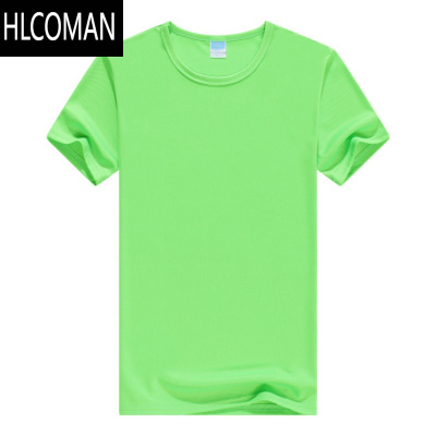 HLCOMAN速干衣男女夏季短袖圆领快干衣 广告衫工作服定制速干T恤印字logo