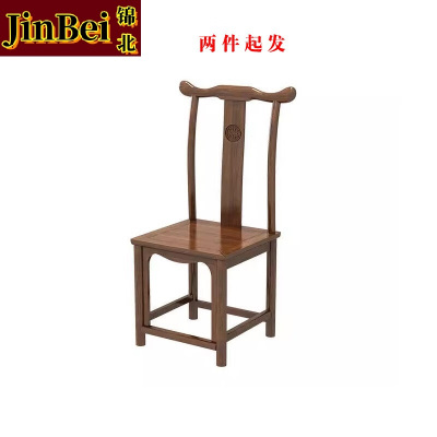 锦北靠背椅配套桌椅单人坐椅家用木凳商用办公椅功夫泡茶椅官帽椅两件起发