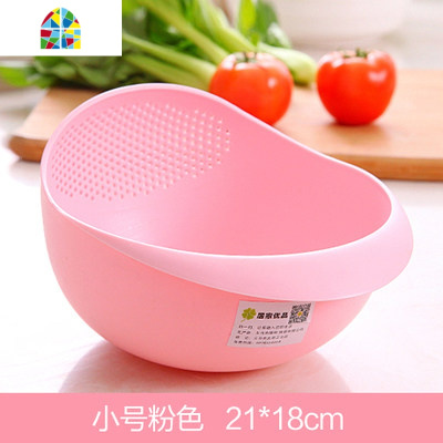 厨房用品用具小百货抖音同款淘米器洗米筛家用小东西生活用品 FENGHOU 小号白色洗菜篮洗菜篮