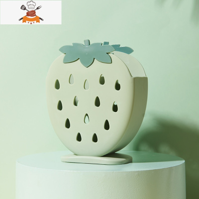 餐具筷笼家用卡通可爱塑料筷子筒厨房创意沥水筷子篓勺子收纳架盒 敬平 绿色餐具架