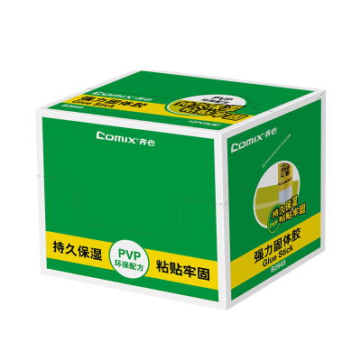 齐心 B2645 强力PVP固体胶36克 白 12支装