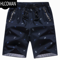 HLCOMAN短裤大裤头男外穿宽松夏季休闲居家大码五分沙滩5分裤衩骚气