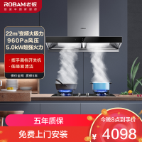 老板(Robam)22m³变频双腔烟灶套餐油烟机灶具套餐烟灶套装抽油烟机套装煤气灶油烟机套装60X2S+57B0X液化气