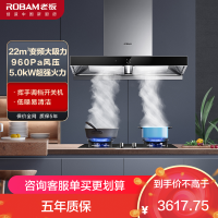老板(Robam)22m³变频双腔烟灶套餐油烟机灶具套餐烟灶套装抽油烟机套装煤气灶油烟机套装60X2S+57B0X液化气