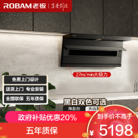 老板(Robam)烟灶套装[小黑翼D1P]27m³超薄顶侧双吸 定时灶 烟灶套餐27A15-D1P+57B8A(天然气)