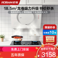 老板(Robam)油烟机烟灶套餐侧吸抽油烟机吸油烟机燃气灶烟灶套装 厨电套装 21A6H+30G2(天然气)