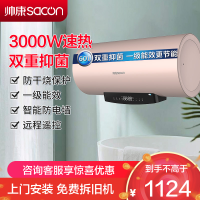 帅康(sacon)60DY3电热水器60升速热热水器3000W出租房家用卫生间防电墙小型储水式洗澡机电淋浴器电加热热水器