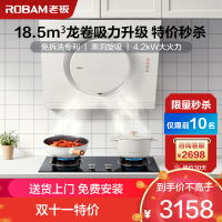 老板(Robam)油烟机烟灶套餐侧吸抽油烟机吸油烟机燃气灶烟灶套装 厨电套装 21A6H+30G2(天然气)