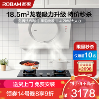 老板(Robam)油烟机烟灶套餐侧吸抽油烟机吸油烟机燃气灶烟灶套装 厨电套装 21A6H+30G2(天然气)