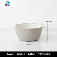 北欧风家用厨房洗菜盆洗菜大号客厅水果盘创意双层果篮 FENGHOU B-O型蓝黄[小号]+U型蓝黄[大号]洗菜洗菜篮